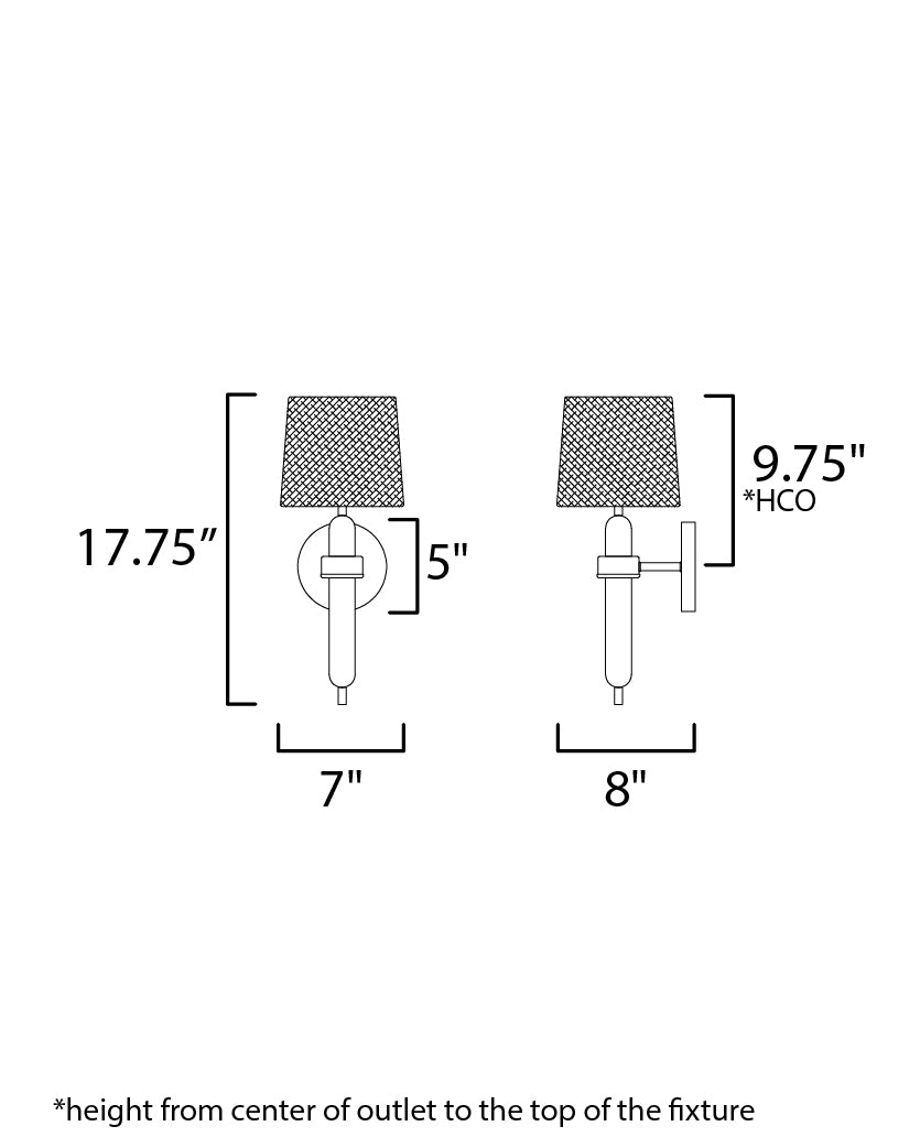 Bozeman Sconce Natural Wood by Maxim Lighting