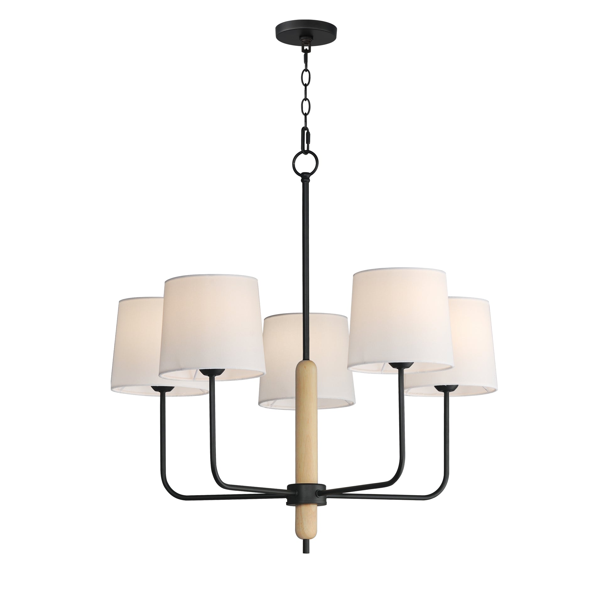 Bozeman 5-Light Chandelier Natural Wood by Maxim Lighting