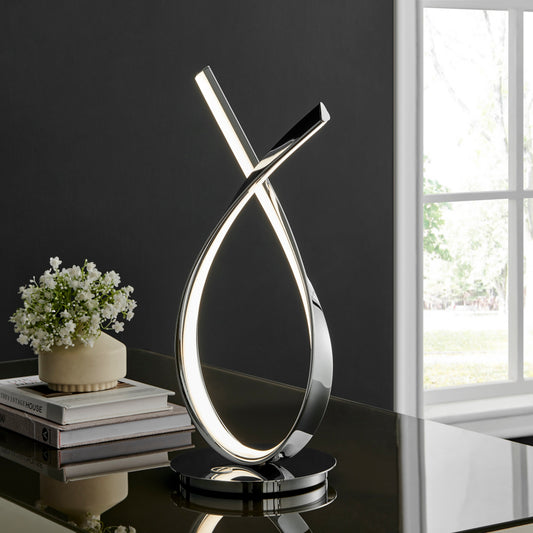 Murphy Table Lamp Chrome by Finesse Decor