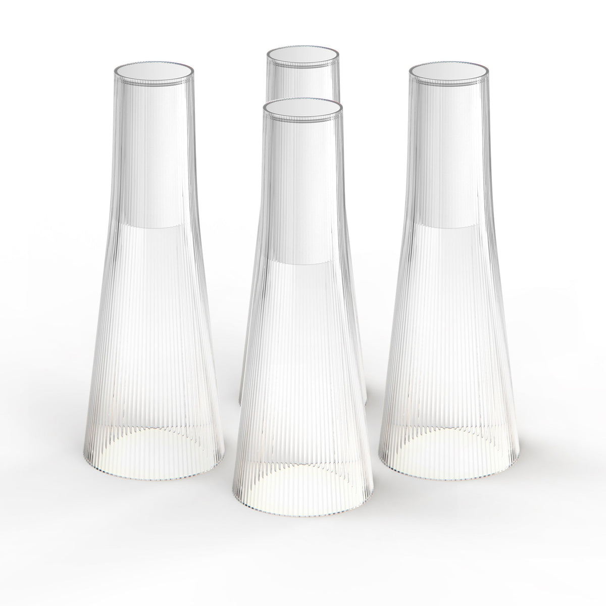 Pablo Designs Candél LED lamp 4-pack – Clear/White