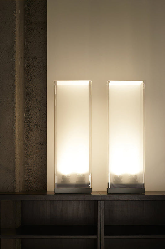 Pablo Designs Cortina Table Lamp alternate angle highlighting design profile