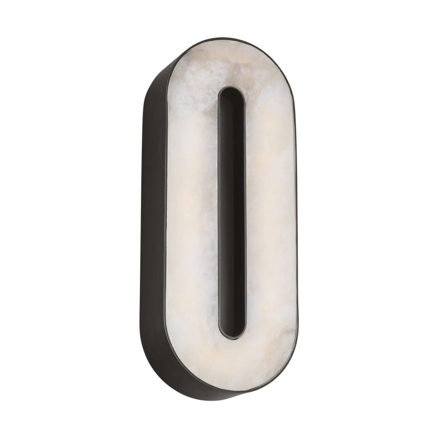 Wyllis 12In Alabaster LED Sconce by Visual & Comfort & Co