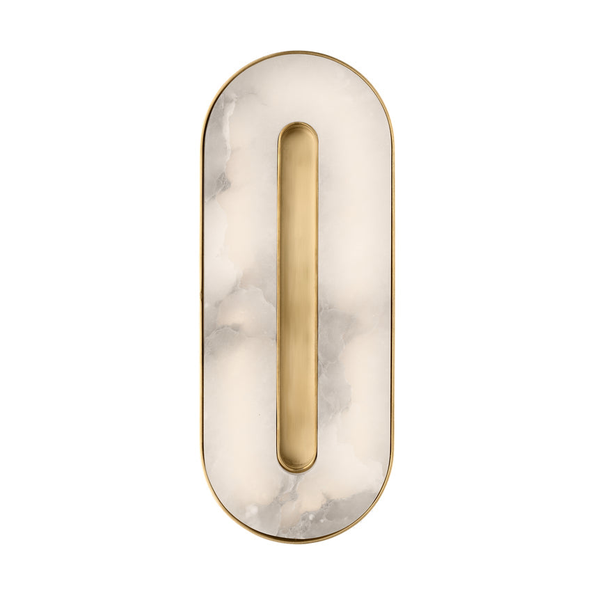 Visual Comfort Wyllis 12In Alabaster Led Sconce 