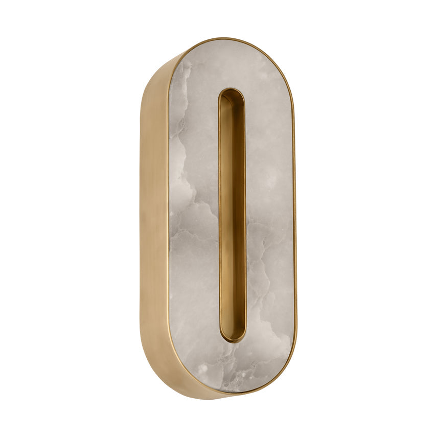 Visual Comfort Wyllis 12In Alabaster Led Sconce 