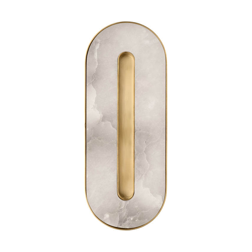 Visual Comfort Wyllis 12In Alabaster Led Sconce 