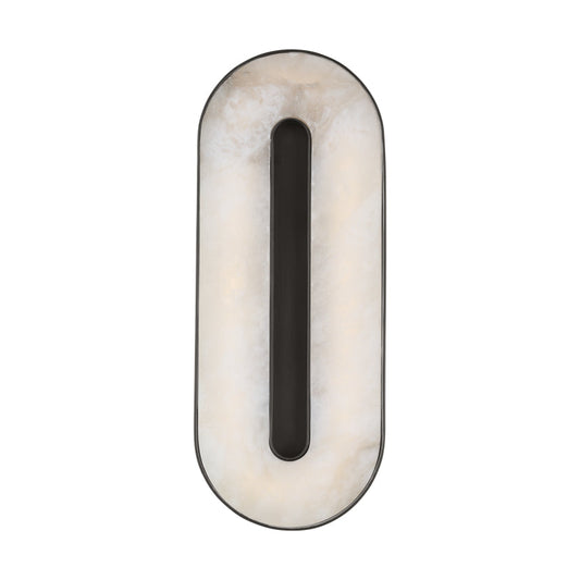 Visual Comfort Wyllis 12In Alabaster Led Sconce Bronze