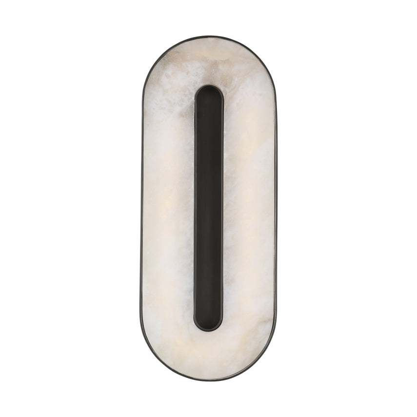 Wyllis 12In Alabaster LED Sconce by Visual & Comfort & Co