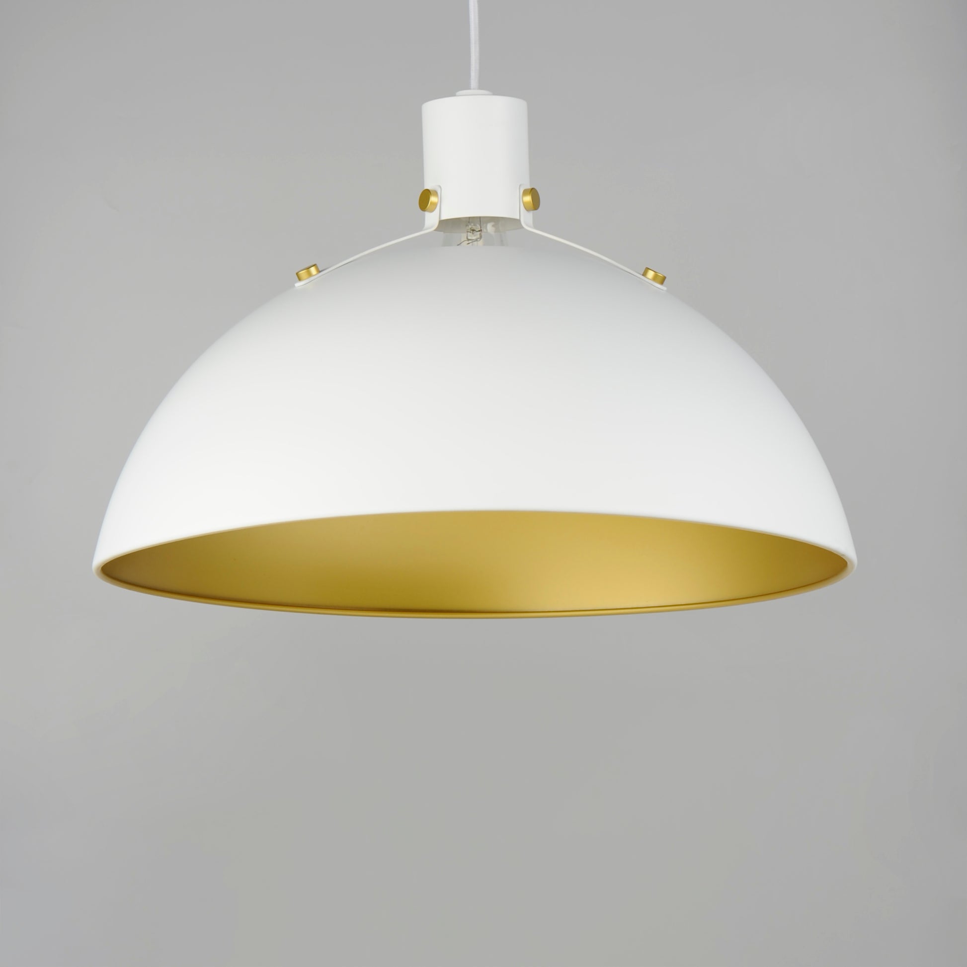 Dawn 20" Pendant White/Satin Brass by Maxim Lighting