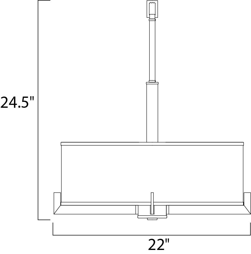 Nexus 4-Light Pendant Satin Nickel by Maxim Lighting