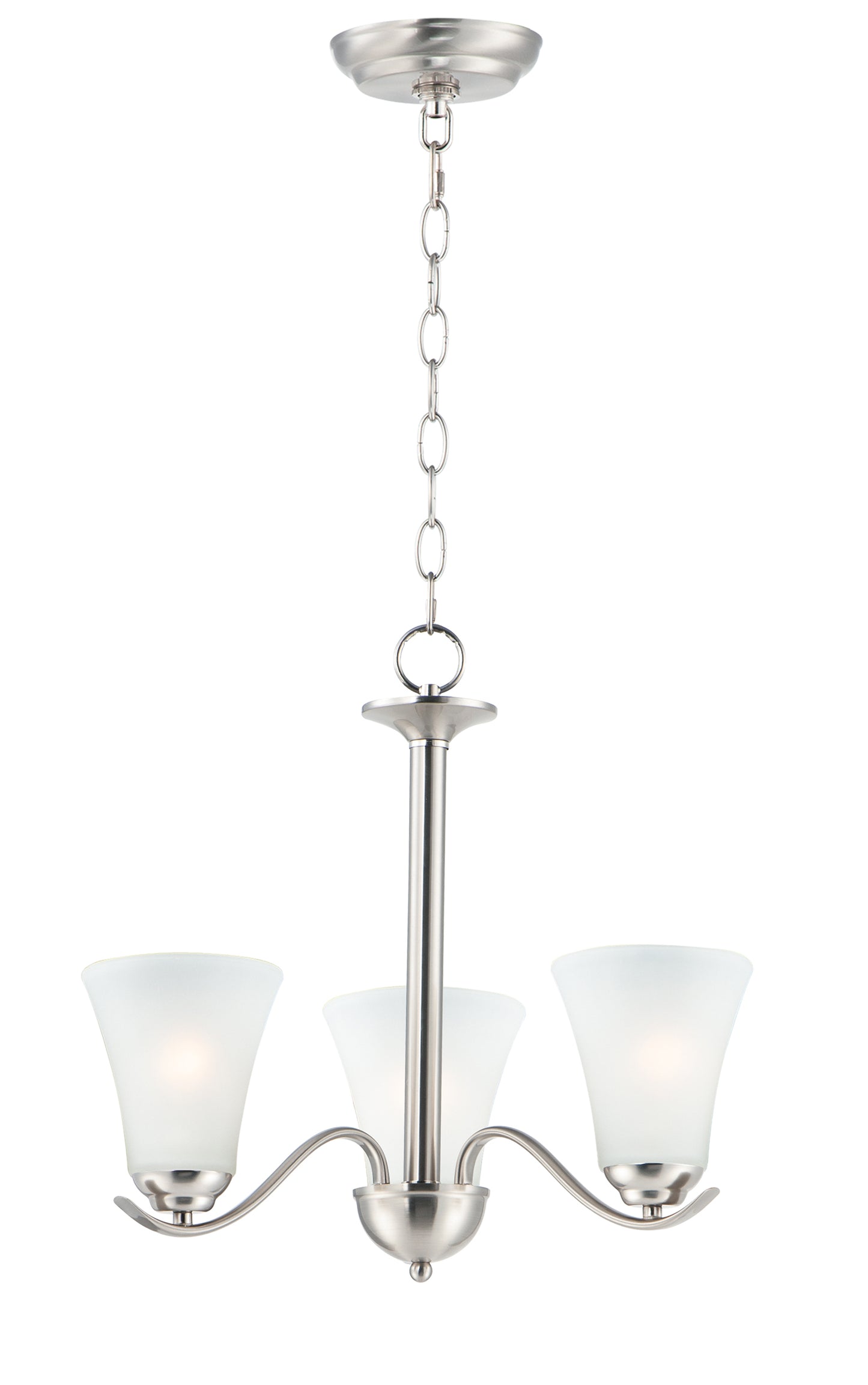 Vital 3-Light Chandelier Satin Nickel by Maxim Lighting