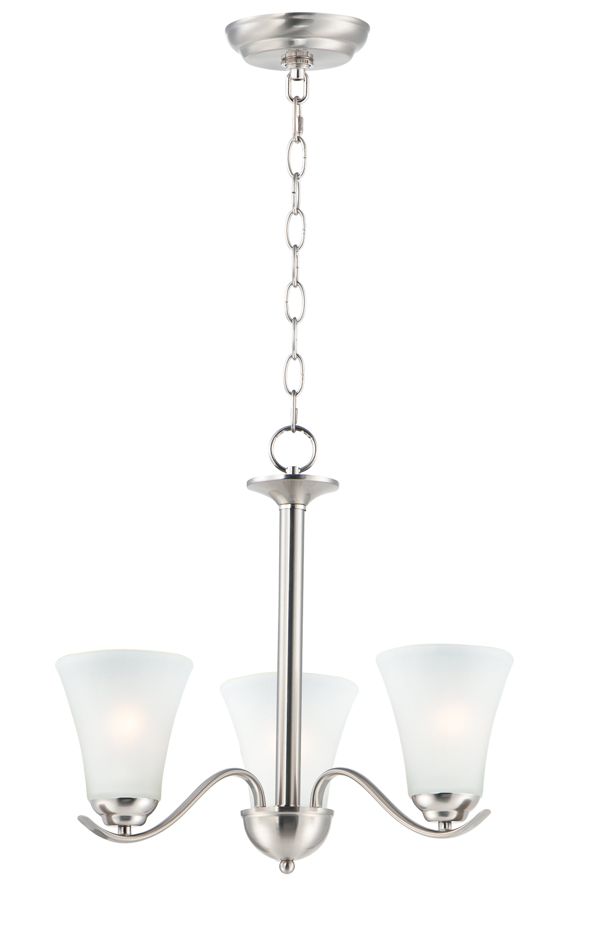 Vital 3-Light Chandelier Satin Nickel by Maxim Lighting