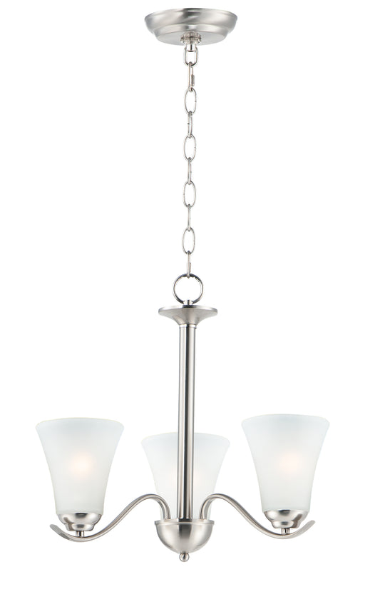 Vital 3-Light Chandelier Satin Nickel by Maxim Lighting