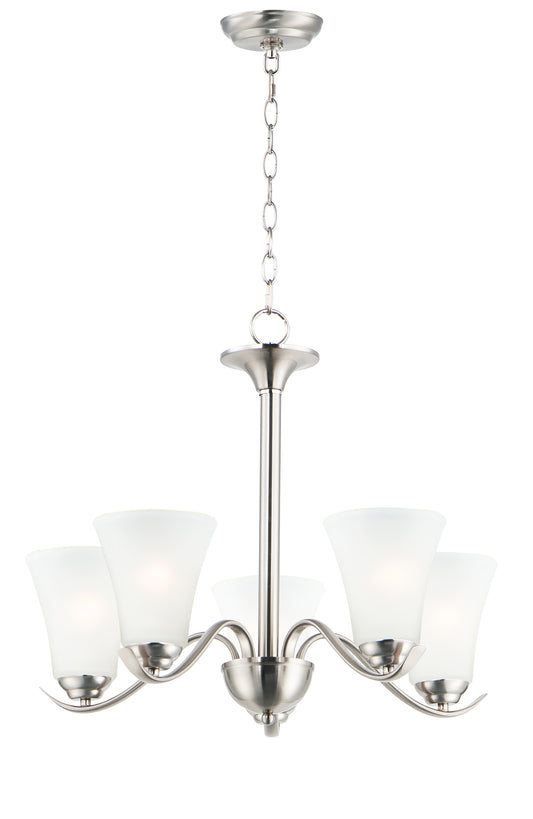 Vital 5-Light Chandelier Satin Nickel by Maxim Lighting
