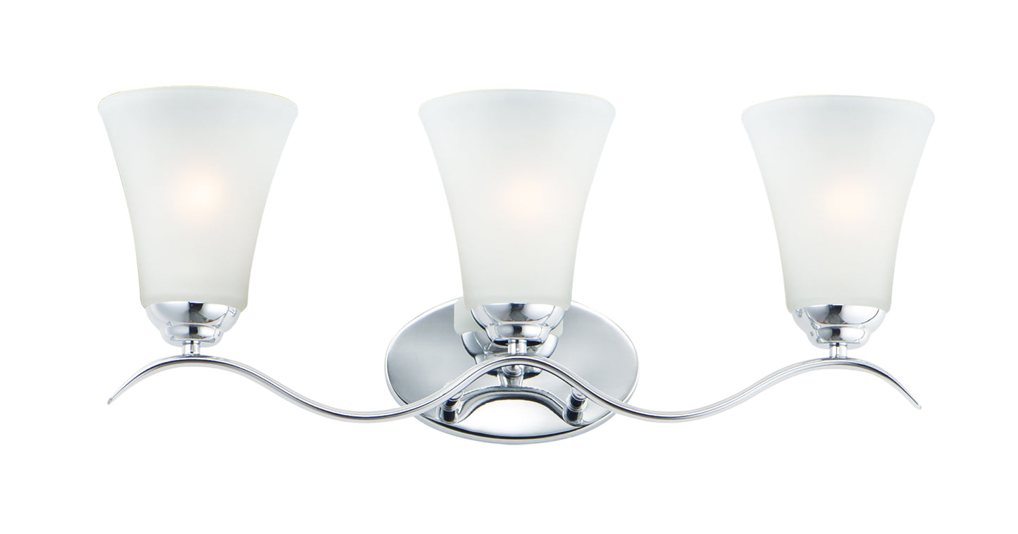 Vital 3-Light Bath Vanity Polished Chrome by Maxim Lighting