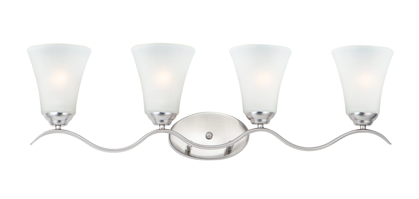 Vital 4-Light Bath Vanity Satin Nickel by Maxim Lighting
