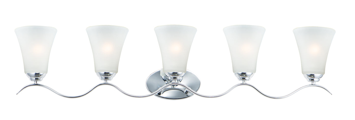 Vital 5-Light Bath Vanity Polished Chrome by Maxim Lighting