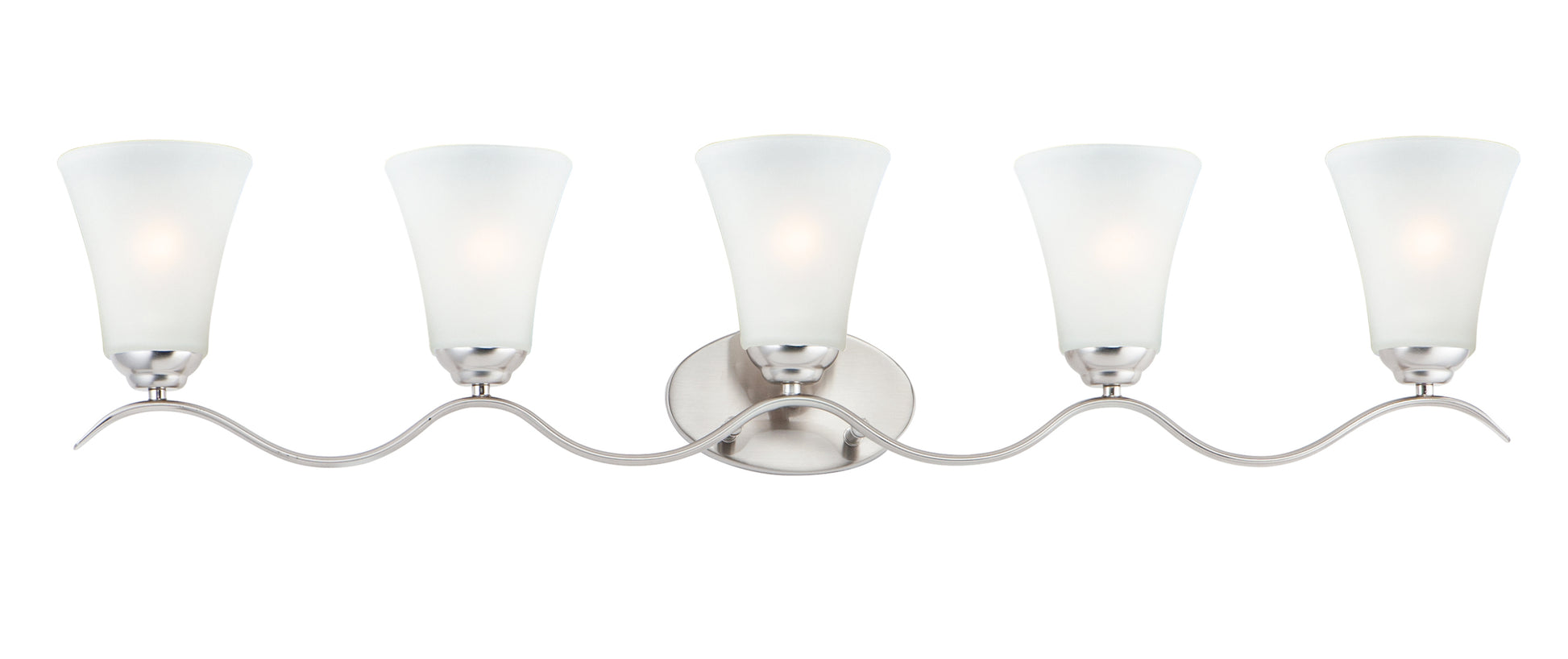 Vital 5-Light Bath Vanity Satin Nickel by Maxim Lighting