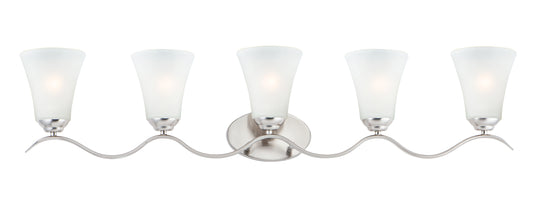 Vital 5-Light Bath Vanity Satin Nickel by Maxim Lighting