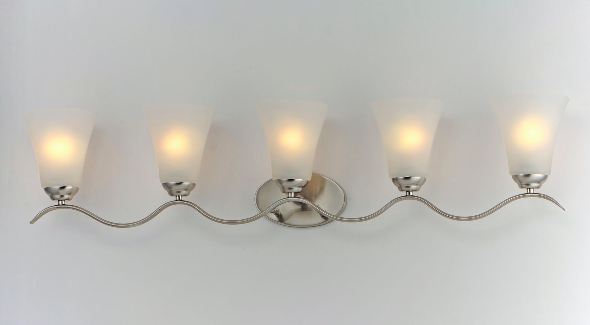Vital 5-Light Bath Vanity Satin Nickel by Maxim Lighting