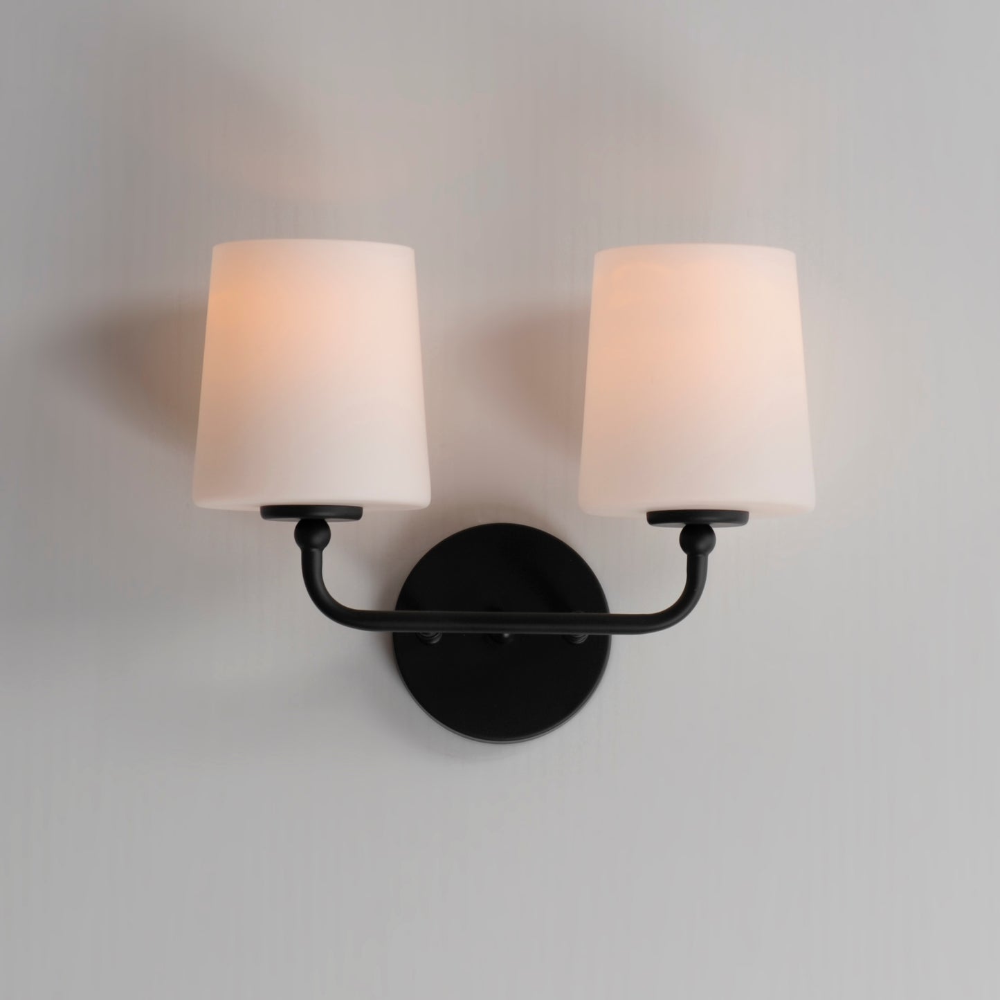 Bristol 2-Light Sconce Black by Maxim Lighting