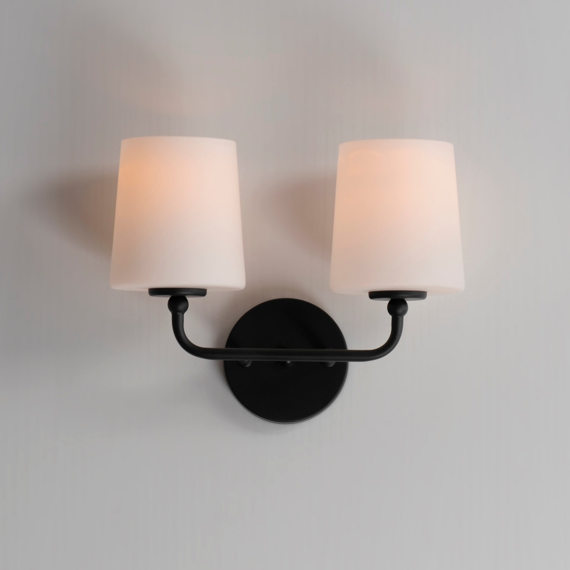 Bristol 2-Light Sconce Black by Maxim Lighting