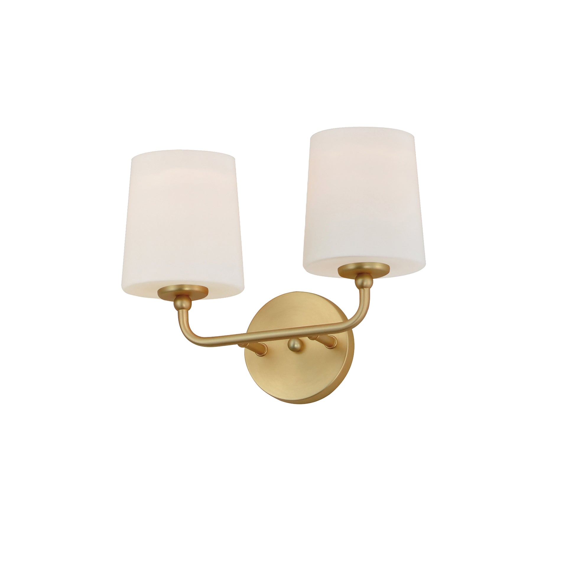 Bristol 2-Light Sconce Satin Brass by Maxim Lighting