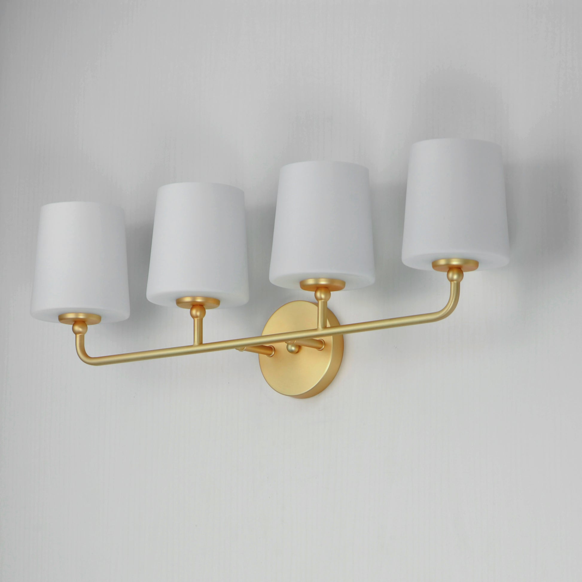 Bristol 4-Light Bath Vanity Satin Brass by Maxim Lighting