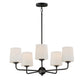 Bristol 5-Light Chandelier Anthracite by Maxim Lighting