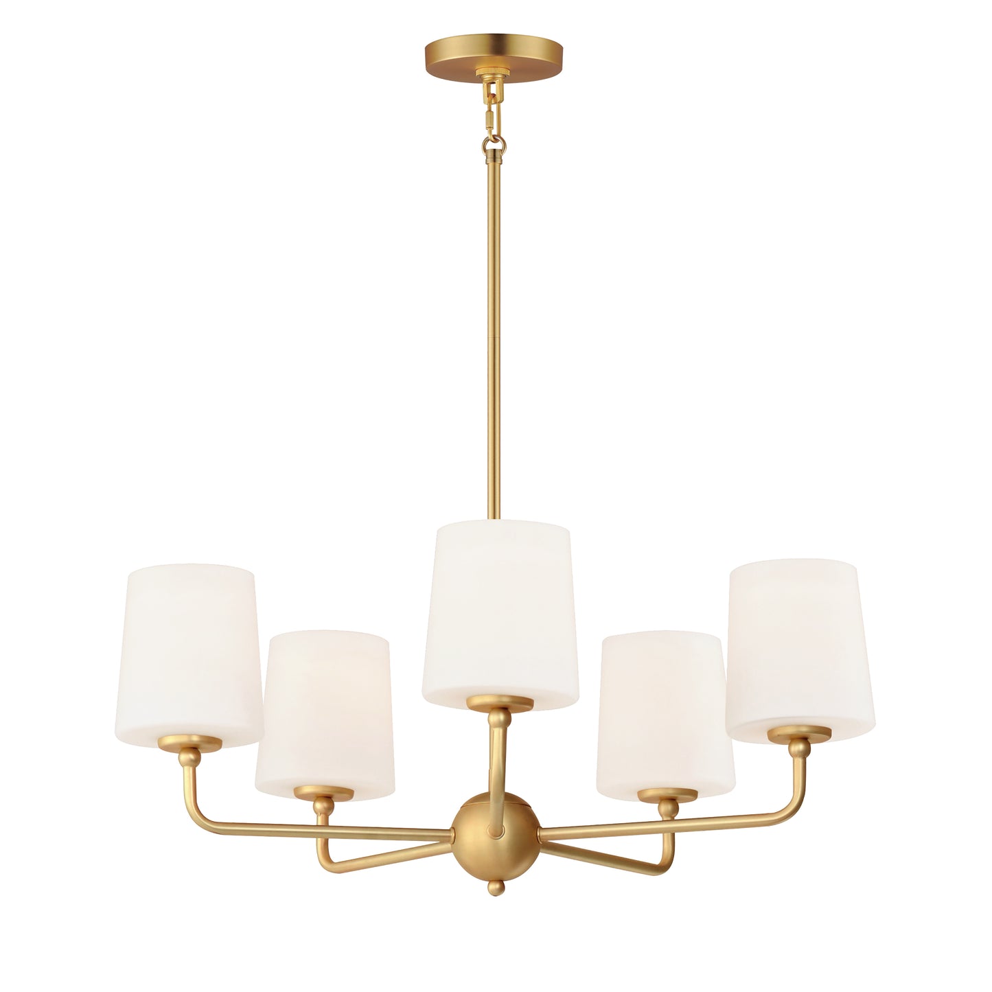 Bristol 5-Light Chandelier Satin Brass by Maxim Lighting