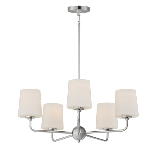 Bristol 5-Light Chandelier Satin Nickel by Maxim Lighting