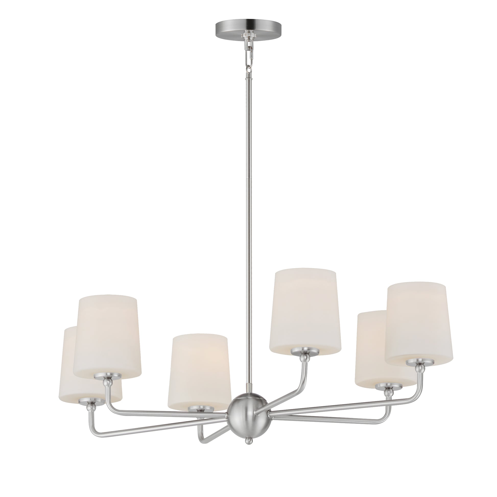 Bristol 6-Light Chandelier Satin Nickel by Maxim Lighting
