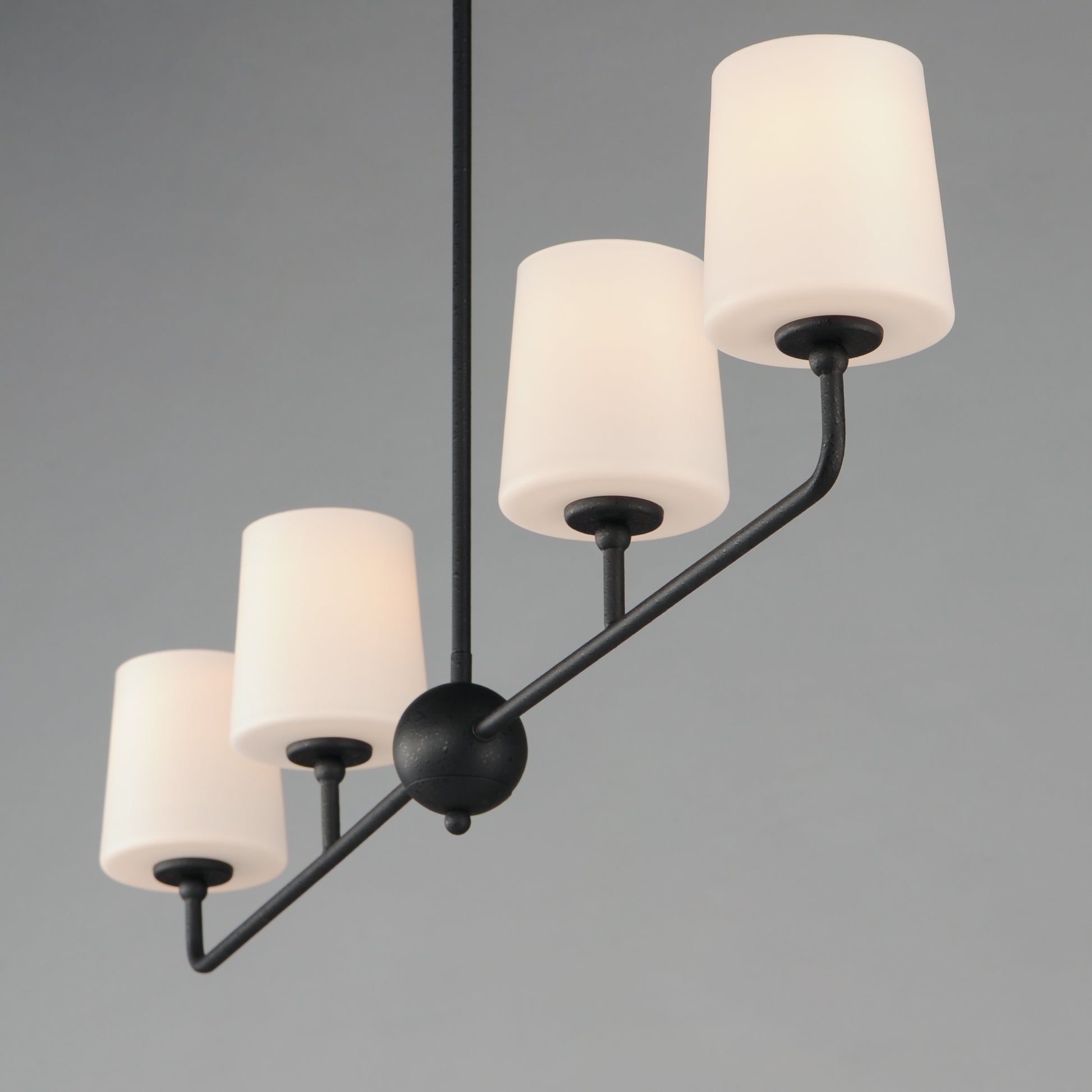 Bristol 4-Light Linear Chandelier Anthracite by Maxim Lighting