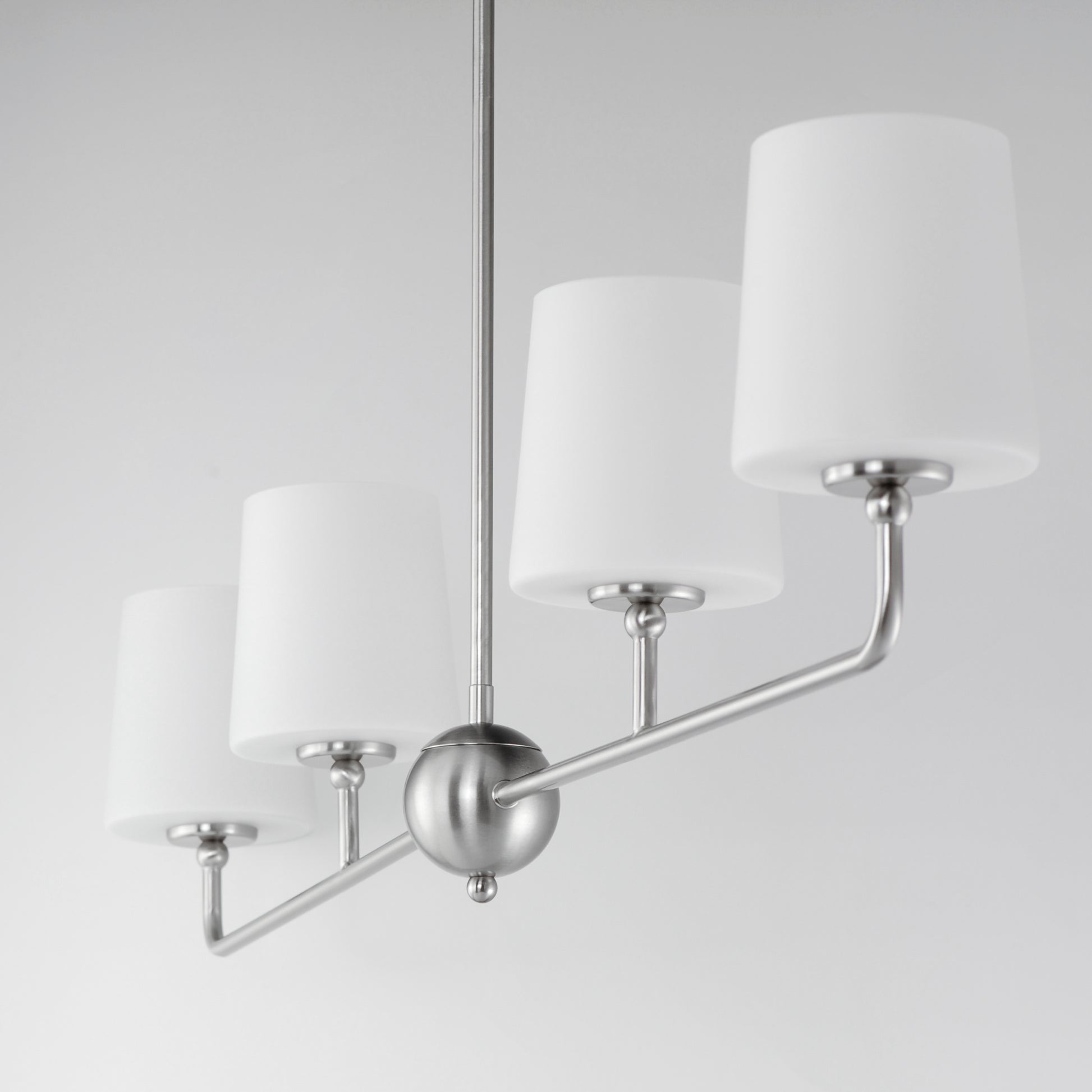 Bristol 4-Light Linear Chandelier Satin Nickel by Maxim Lighting