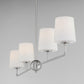Bristol 4-Light Linear Chandelier Satin Nickel by Maxim Lighting