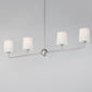 Bristol 4-Light Linear Chandelier Satin Nickel by Maxim Lighting