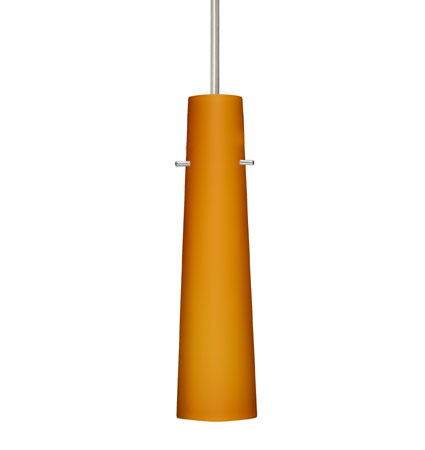 Besa Camino stem pendant glass option – Amber Matte