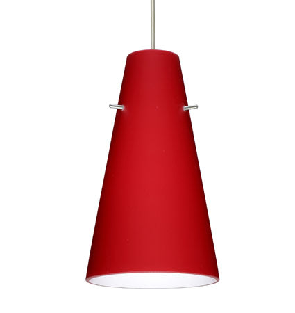 Besa Cierro cable pendant glass option – Ruby Matte