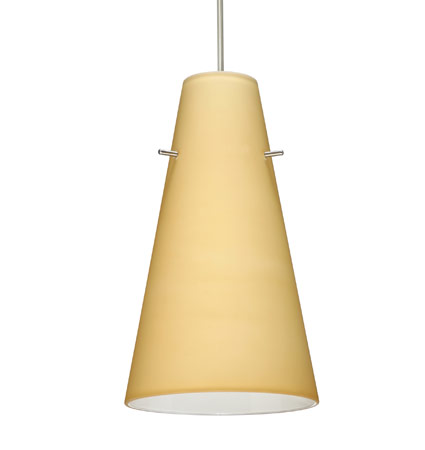 Besa Cierro stem pendant glass option – Vanilla Matte