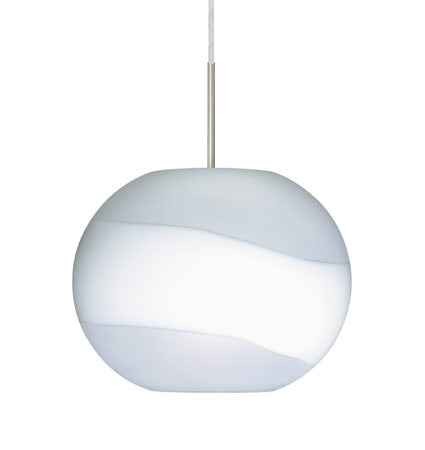 Besa Luna cable pendant glass option – Opal Frost