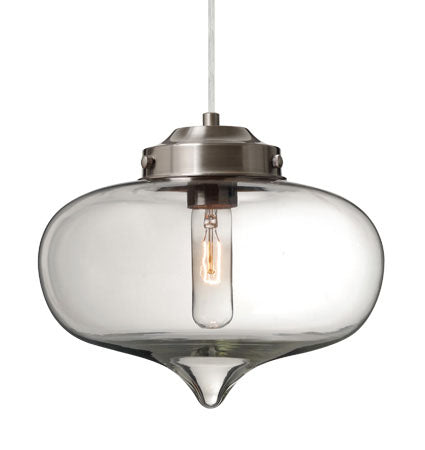 Besa Mira stem pendant glass option – Clear