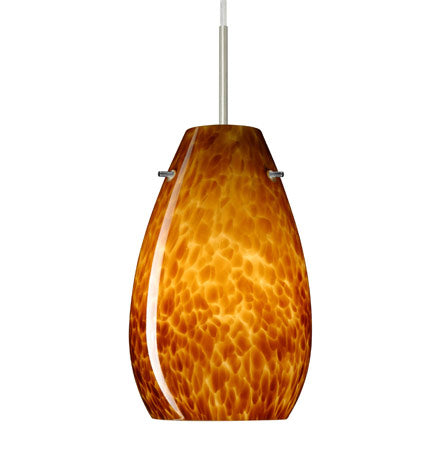 Besa Pera 9 stem pendant glass option – Amber Cloud