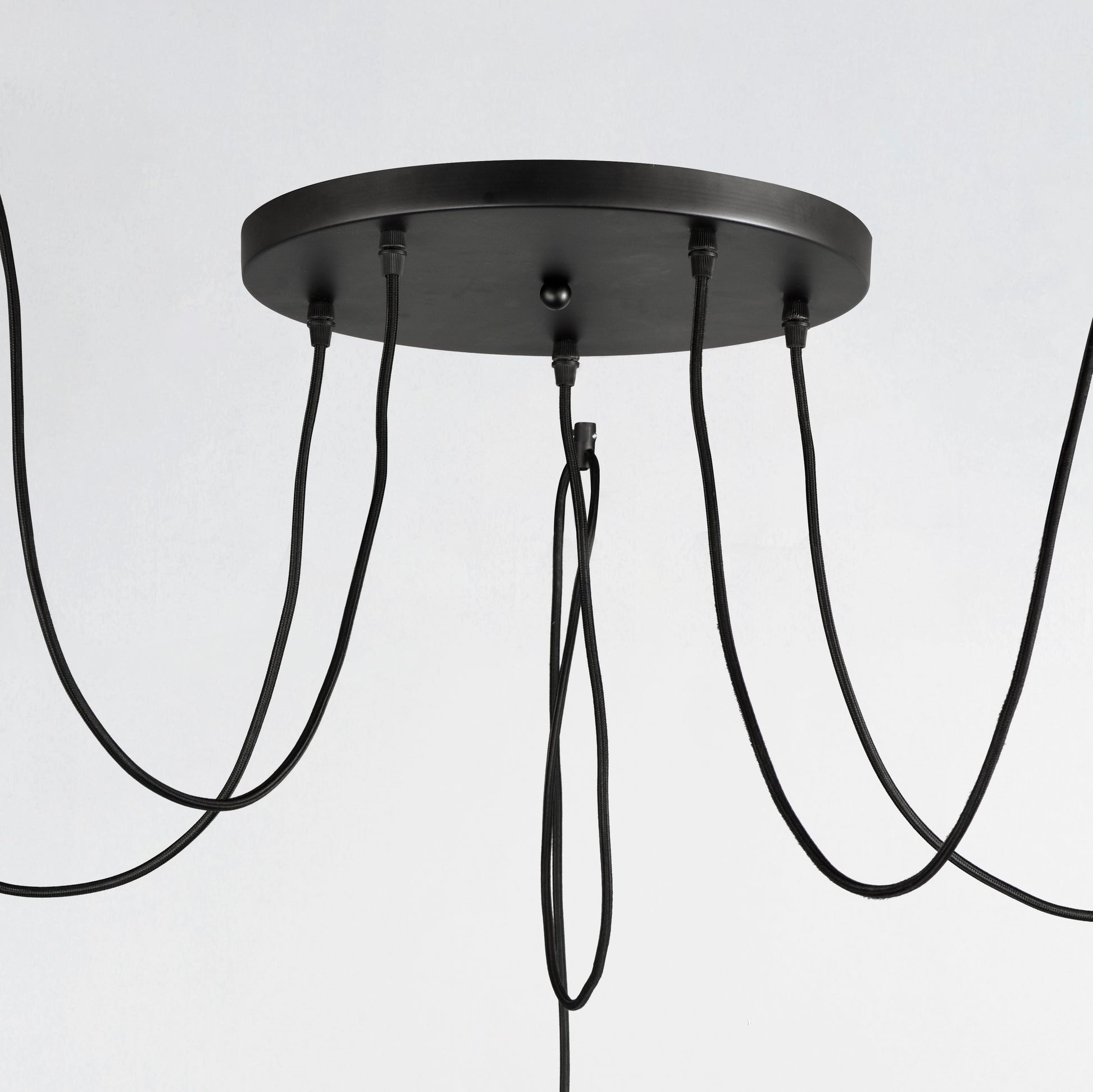 Early Electric 5-Light Pendant Black/Antique Brass by Maxim Lighting