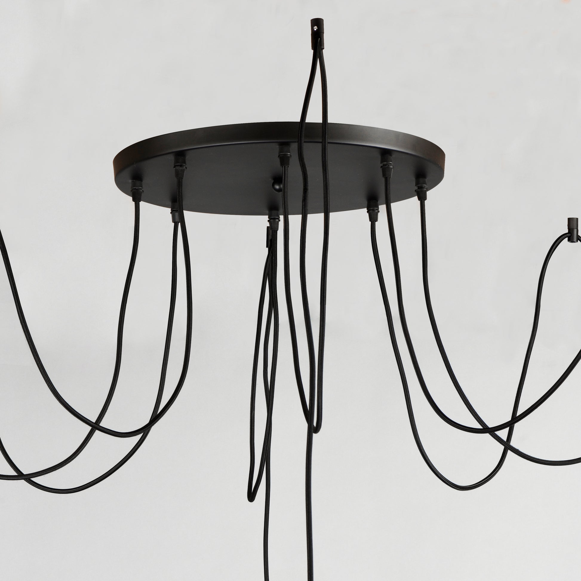 Early Electric 8-Light Pendant Black/Antique Brass by Maxim Lighting