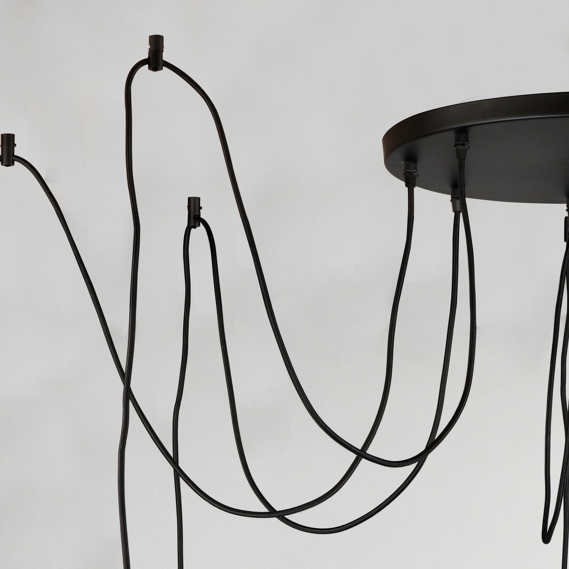 Early Electric 8-Light Pendant Black/Antique Brass by Maxim Lighting