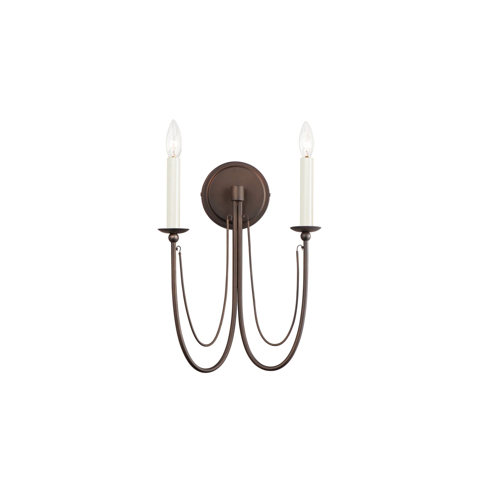 Plumette 2-Light Wall Sconce Chestnut Bronze by Maxim Lighting