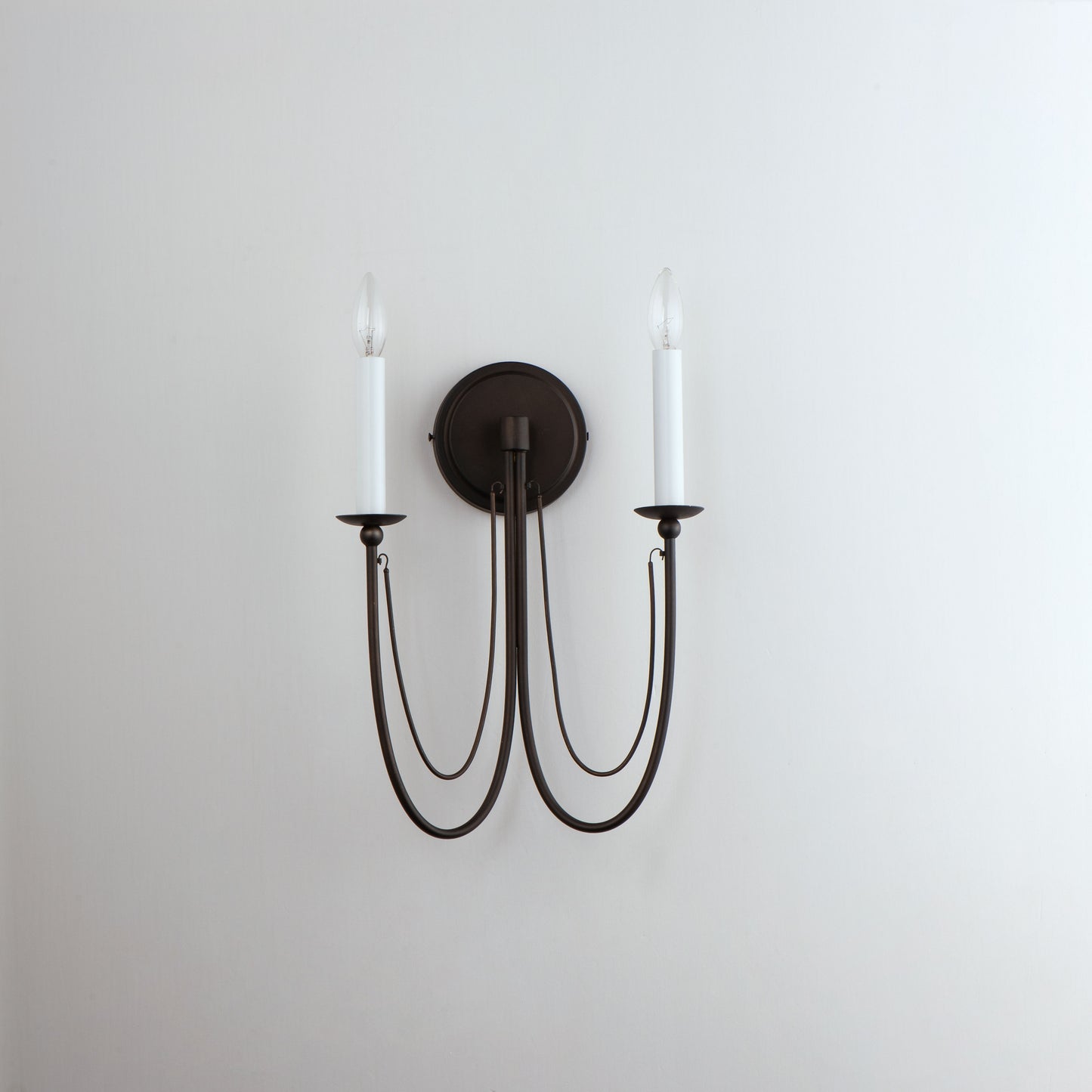 Plumette 2-Light Wall Sconce Chestnut Bronze by Maxim Lighting