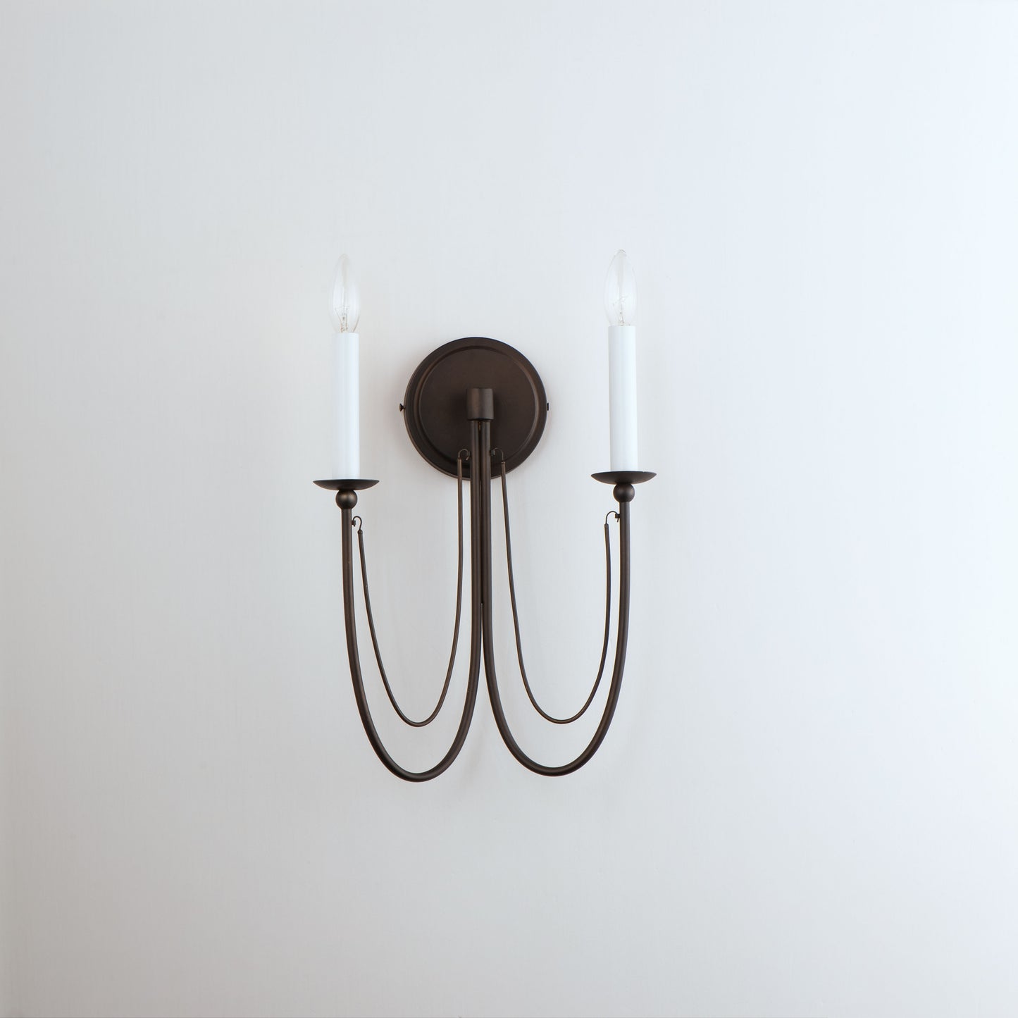 Plumette 2-Light Wall Sconce Chestnut Bronze by Maxim Lighting