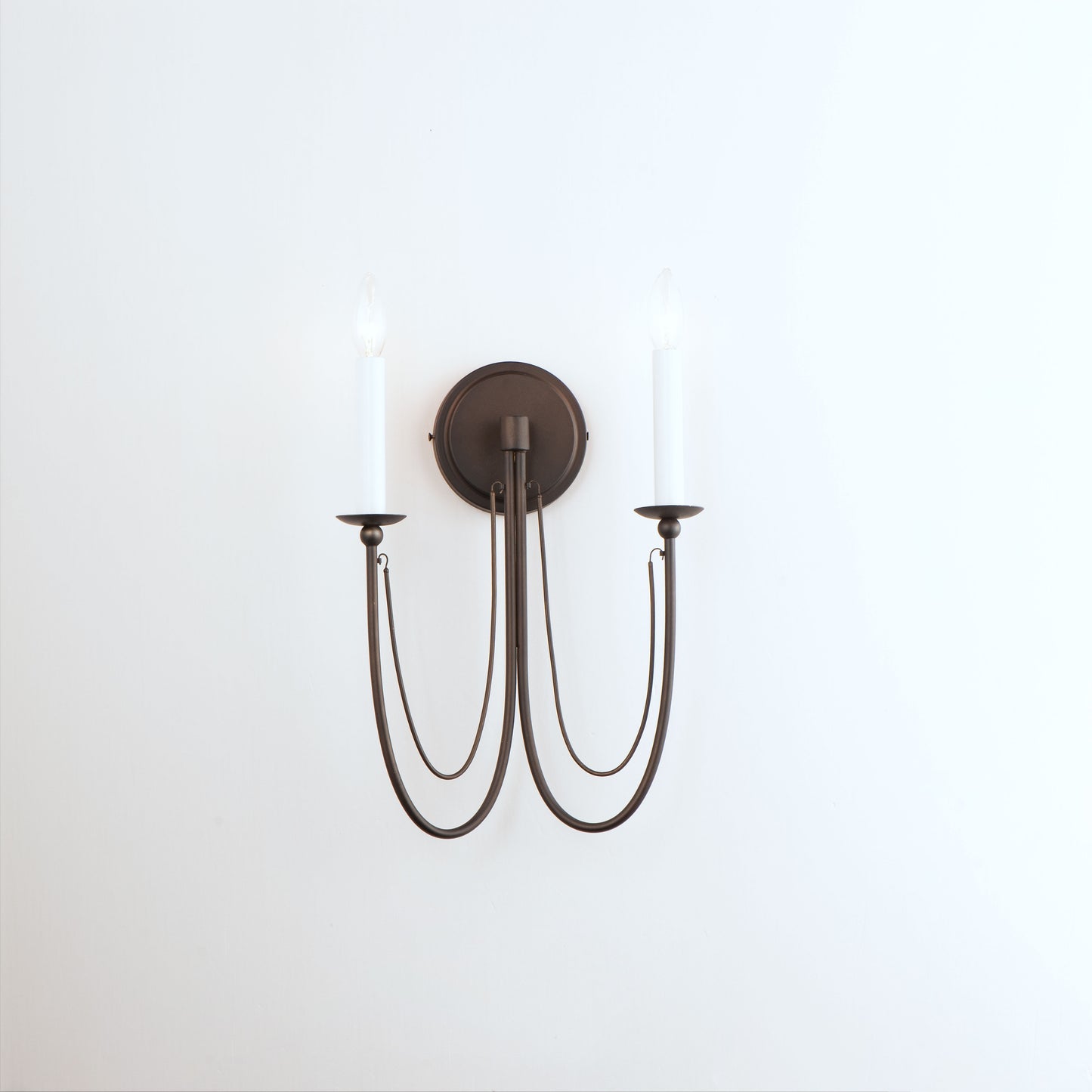 Plumette 2-Light Wall Sconce Chestnut Bronze by Maxim Lighting