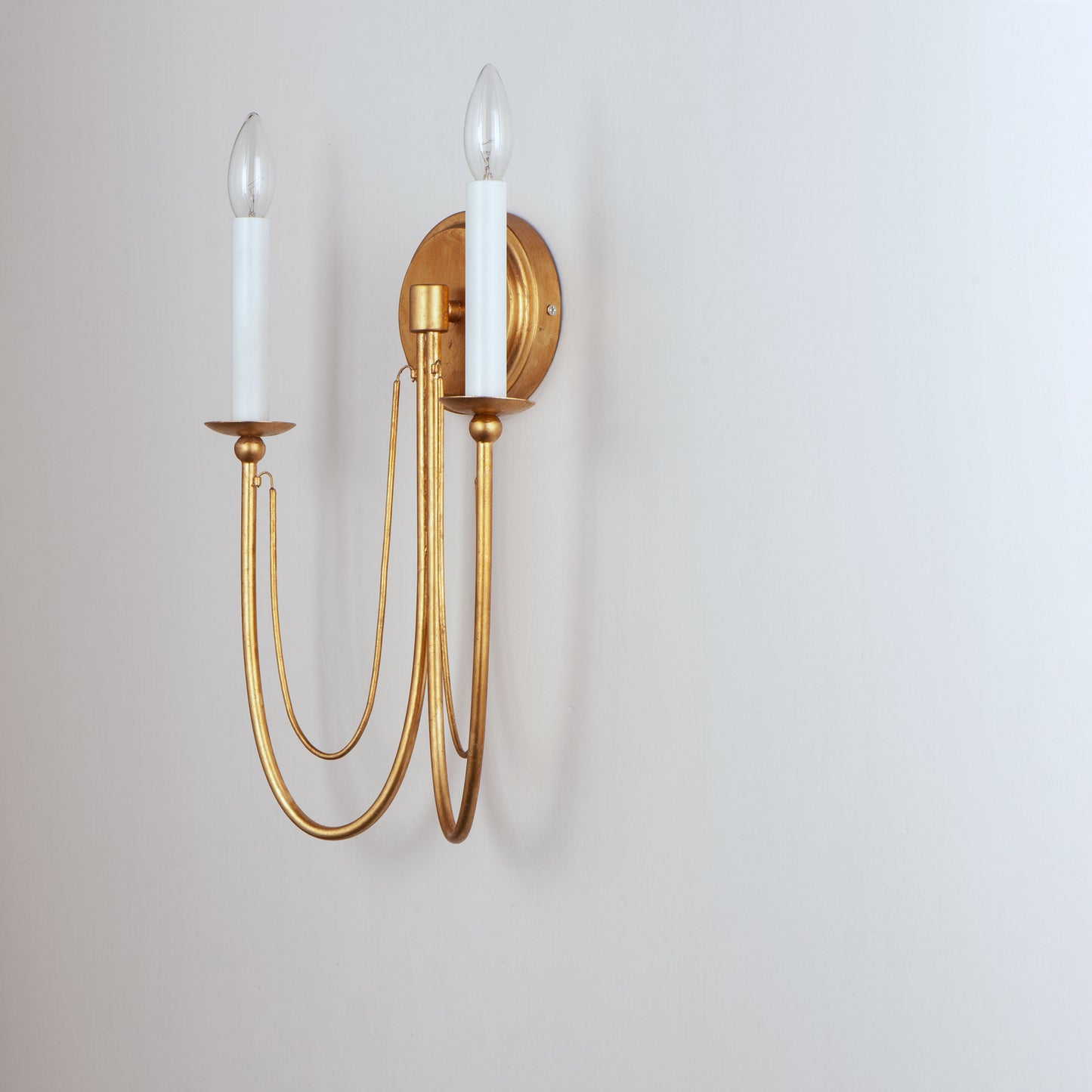 Plumette 2-Light Wall Sconce Gold Leaf by Maxim Lighting