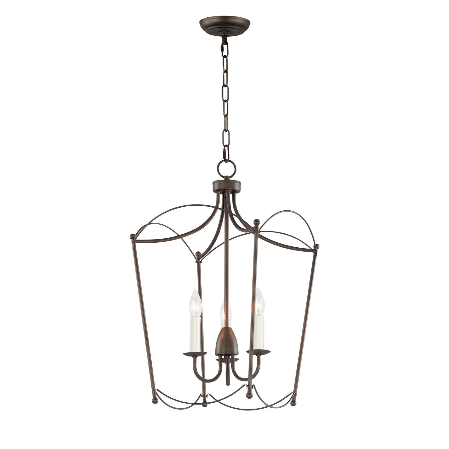 Plumette 3-Light Pendant Chestnut Bronze by Maxim Lighting